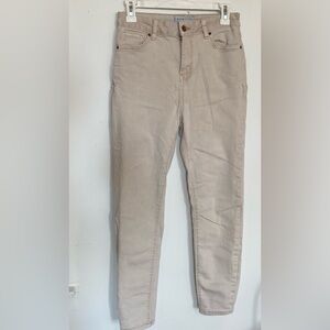 High waisted skinny jeans